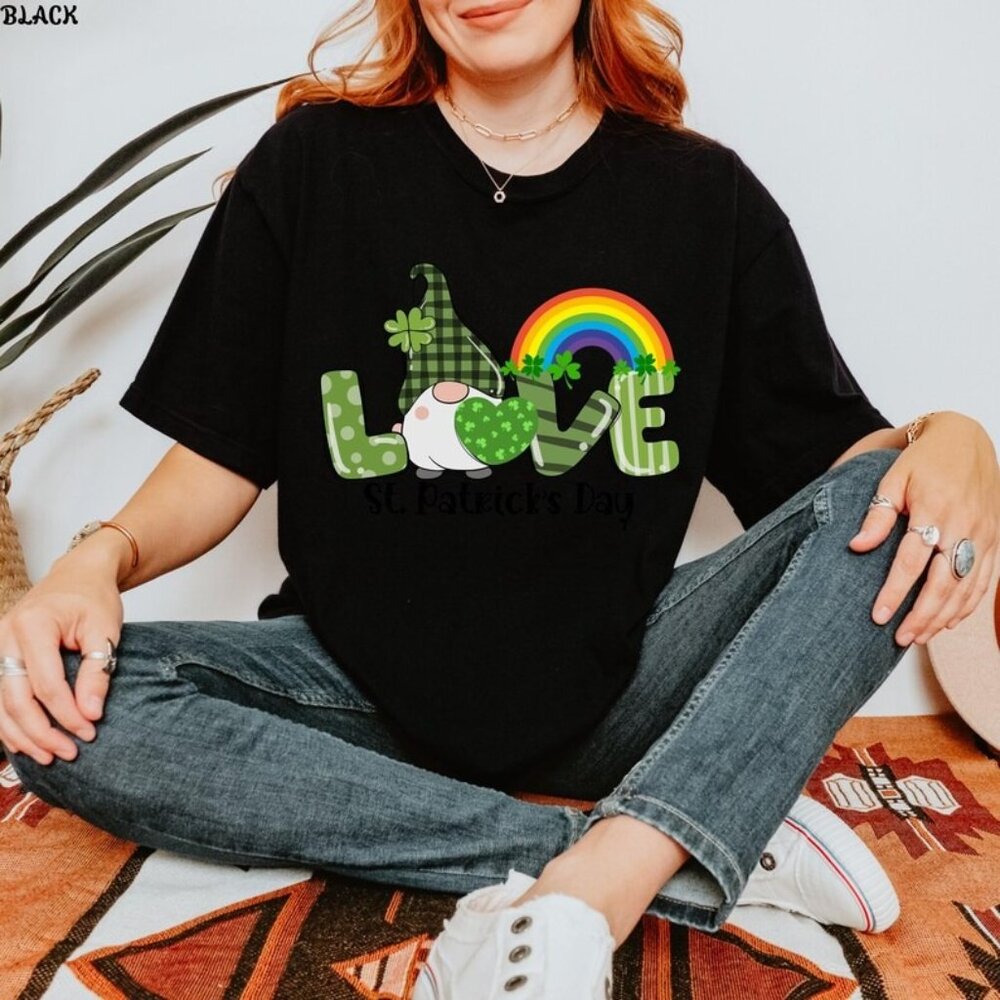 Love Gnome St. Patrick's Day Shirt, Gnome Love Tshirt